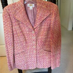 Talbots Pink Tweed Women's Blazer